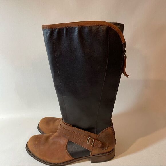Caterpillar CAT Sabrina  Canvas boot “dogwood”  dark brown and tan 8.5 - Picture 6 of 13